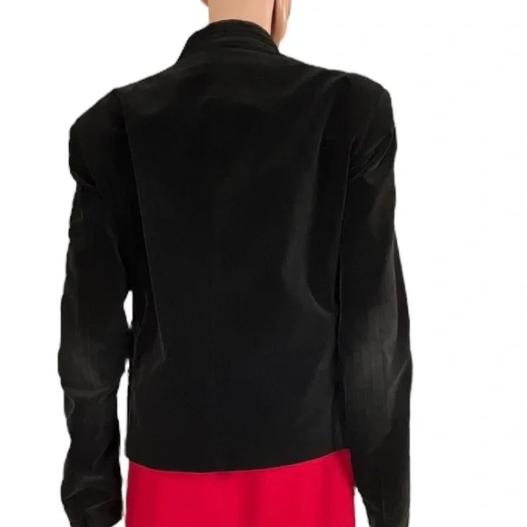 L’Avion Double Breasted Velvet Waist Jacket, Black |L - Picture 13 of 15